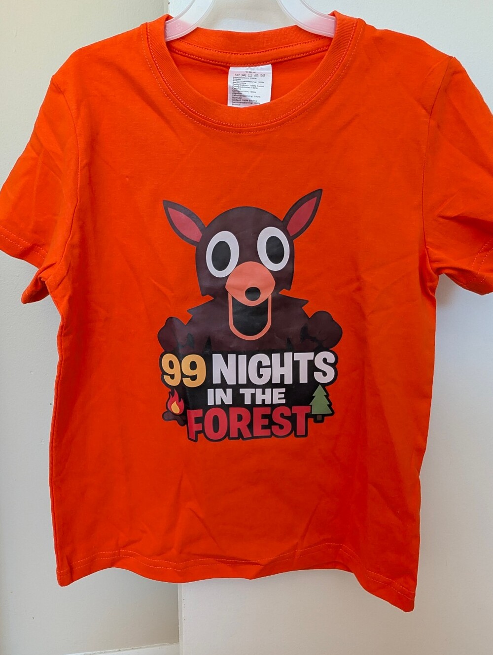 NWT Kids Orange Graphic Tee - 99 Nights in the Forest